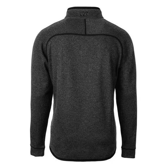 New Miami Dolphins Men's Cutter & Buck Mainsail Sweater Half-Zip Pullover Jacket - Picture 2 of 3